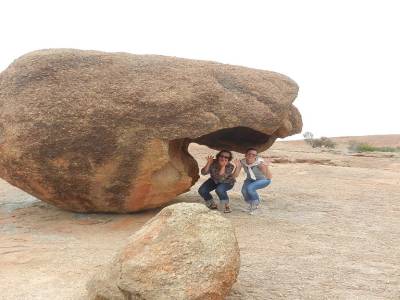 En haut de Wave rock