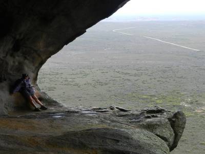 En haut du Frenchman peak