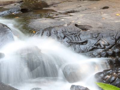 Kbal Spean river or 1000 Lingas River