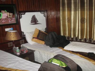 Notre chambre sur le bateau