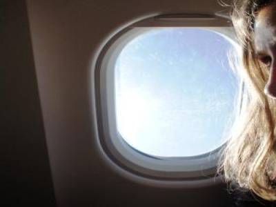 Dans l'avion