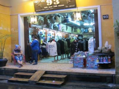 Devanture d'une boutique de fringues