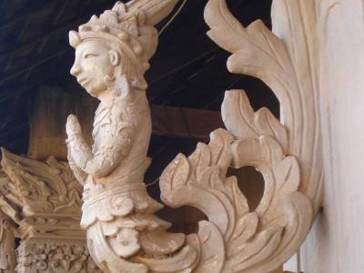 Detail de l ancien temple de Pakxe