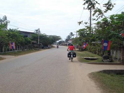 La rue principale de Champassak