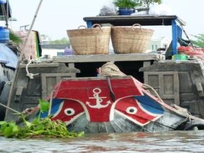 Le Marche flottant de Can Tho sur le Mekong