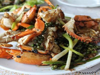 Crab and Kampot pepper
