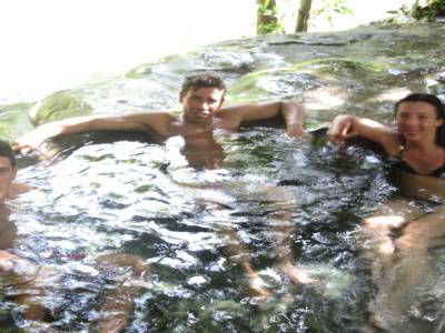 Bain de chaleur aux hot springs!