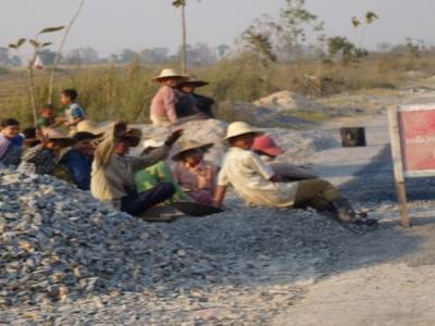 Travaux sur la route