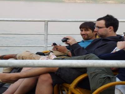 en route pour Bagan par bateau