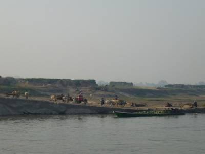 en route pour Bagan sur l'Ayeyarwady