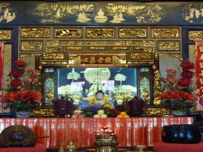 Interieur temple chinois