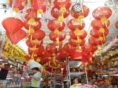 Interieur d'un magasin chinois