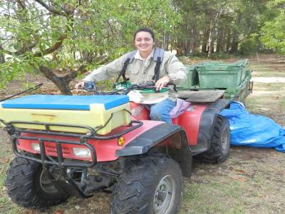 1ère conduite du 4 wheeler, un espèce de petit quad