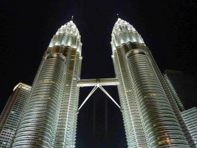 Les Petronas de nuit, splendides!!