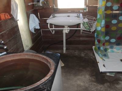 my shower "system" in Kangaroo Island