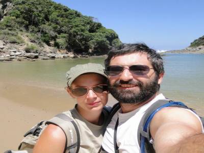 Titi et Van sur la Salt River