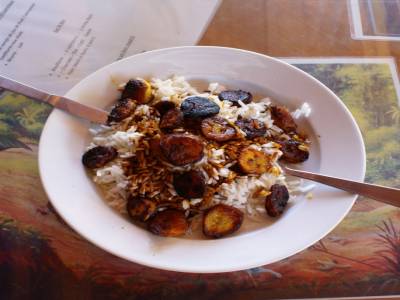 Riz plantains