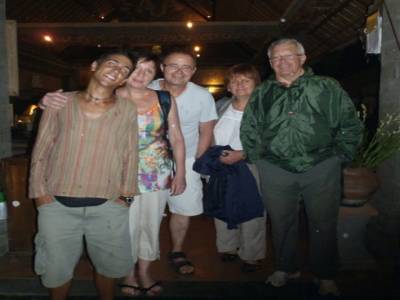 Retrouvailles avec J-C, Francou, Patrice et Claudine a Ubud