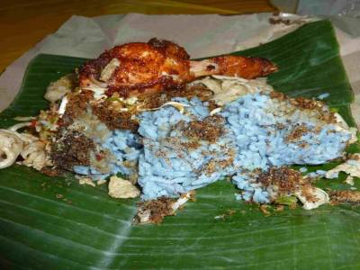Le fameux riz bleu
