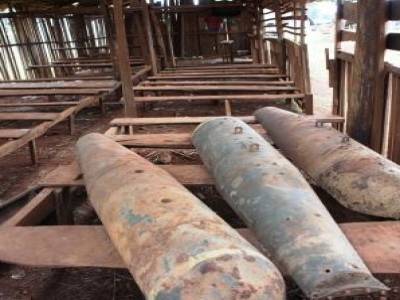 Dans un village sur le plateau des Bolaven: des bombes stockées dans une ancienne école