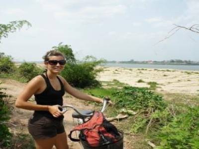 Avant la baignade dans le Mekong!