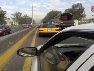 en el trafico