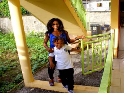 Fanta et son fils Brad