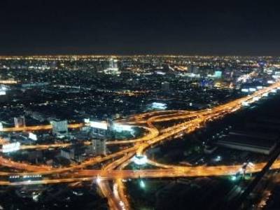 Bangkok, vu de la tour Bayoke, à plus de 300m