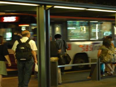 Arret de bus Singapour