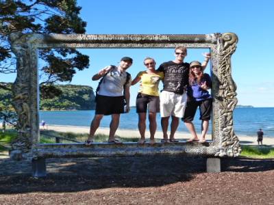 Plage près d'Auckland - Playa cerca de Auckland