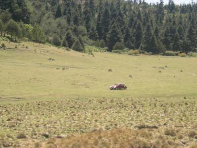 un bolcho en el campo sur la route de Oaxaca