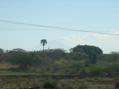 El Popocatepetl s 'est reveille (sur la route entre Oaxaca et Tehuantepec)