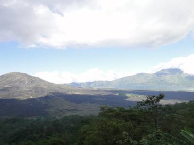 Vue sur le volcan