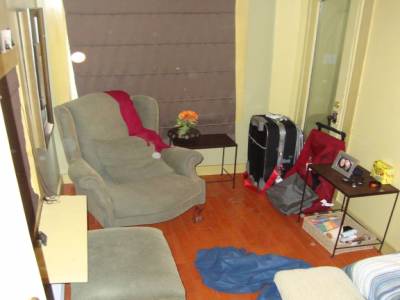 La chambre d'Aline en cours de rangement