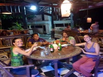 Repas bien mérité après 7h de route à Bukit Lawang