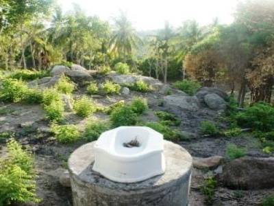 Des toilettes improbables à Ko Tao
