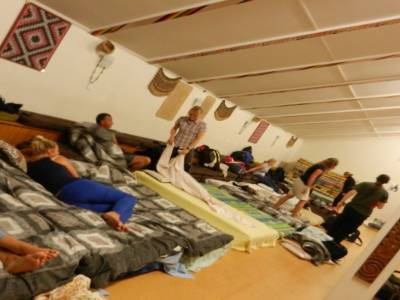 Installation pour la nuit, comme en colo !