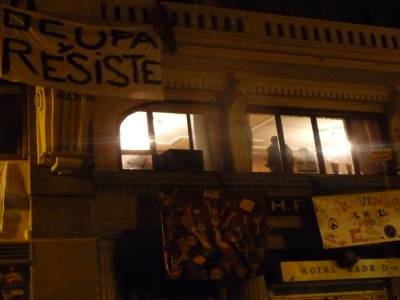 le siege des indignés