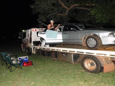 Première nuit dans la voiture sur la dépanneuse