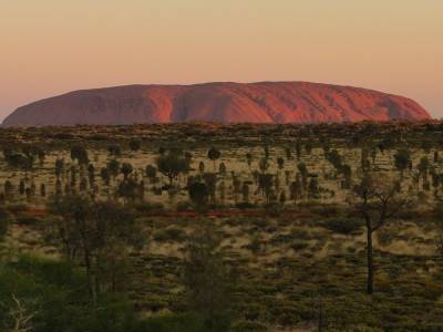Coucher de soleil à l'Uluru