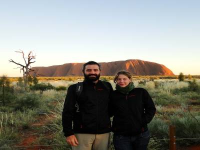 Van et Titi à l'Uluru