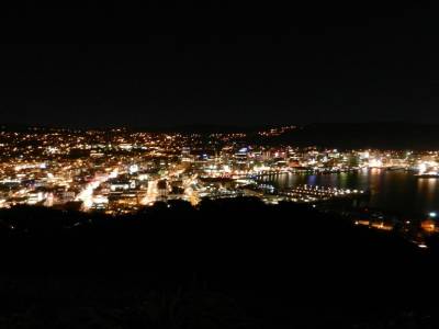 Vue depuis le mont Victoria, de nuit