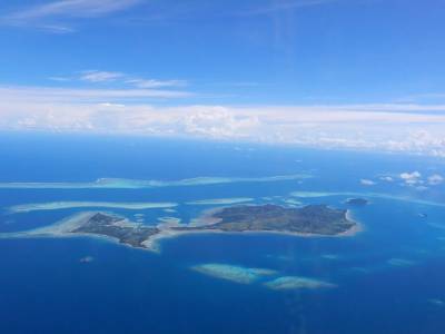 Vol au dessus des îles Fidji
