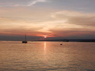 Coucher de soleil à Port Villa