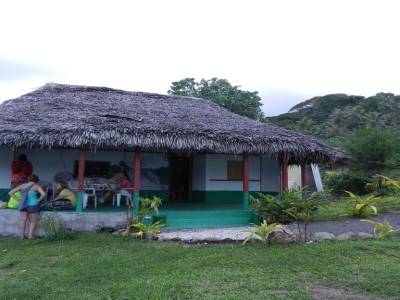 La maison de Flora, fille du chef du village, notre hôte.