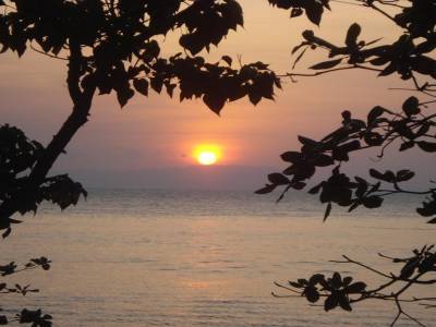 Coucher de soleil a Kep