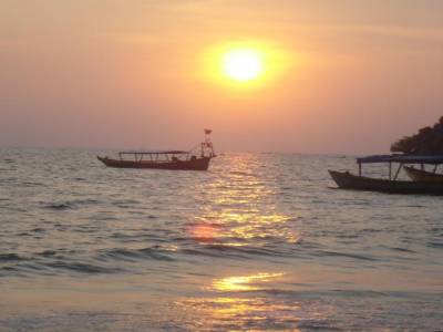 Coucher du soleil a Sihanoukville