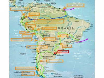 Initial planned route