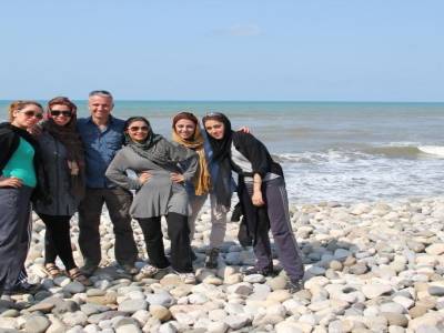 Mer Caspienne - 1er contact .. charmant!