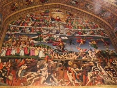 Les fresques magnifiques de la cathedrale.